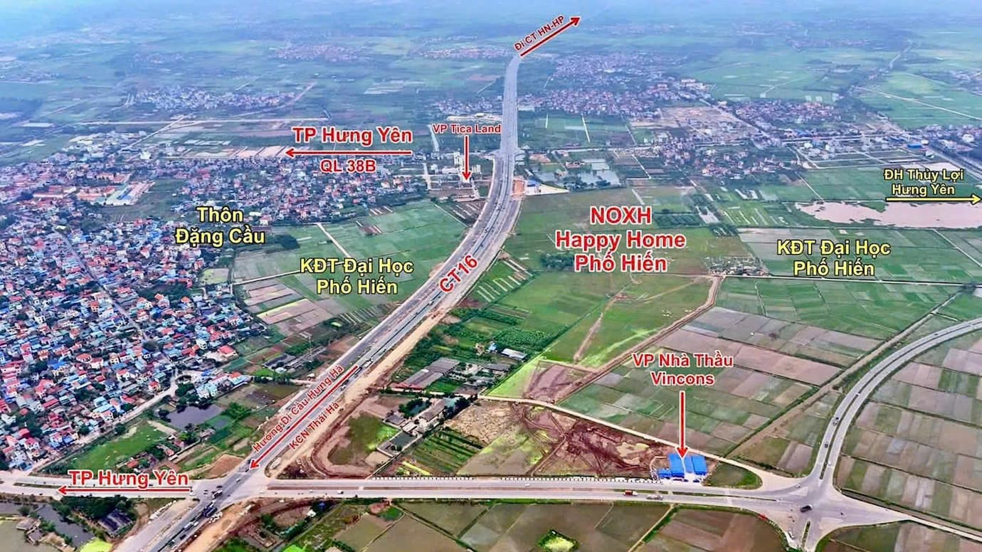 Vị trí Happy Home Phố Hiến